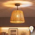 BRILAGI - Plafoniera LED CERIA BOHO 1xE27/60W/230V diam. 28 cm nero/marrone
