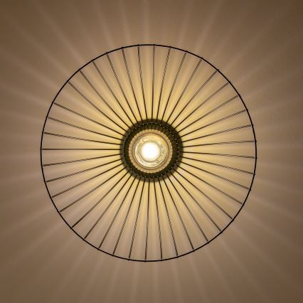 Brilagi - Plafoniera LED CERIA WIRE 1xE27/40W/230V diam. 45 cm nera