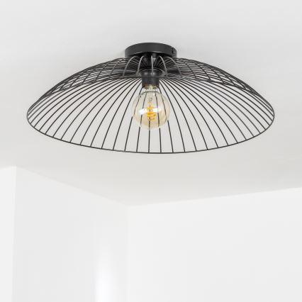Brilagi - Plafoniera LED CERIA WIRE 1xE27/40W/230V Ø 60 cm nero