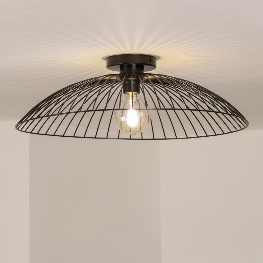 Brilagi - Plafoniera LED CERIA WIRE 1xE27/40W/230V Ø 60 cm nero