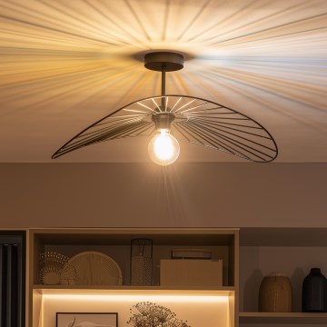 Brilagi - Plafoniera LED CERIA WIRE 1xE27/60W/230V 40x56 cm nero