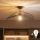 Brilagi - Plafoniera LED CERIA WIRE 1xE27/60W/230V 40x56 cm nero