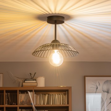 Brilagi - Plafoniera LED CERIA WIRE 1xE27/60W/230V Ø 26 cm nero