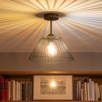 Brilagi - Plafoniera LED CERIA WIRE 1xE27/60W/230V Ø 30 cm nero