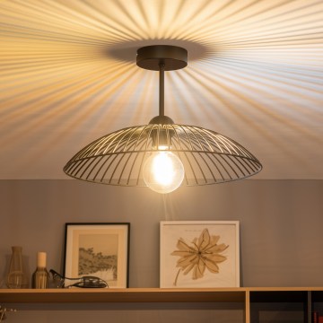 Brilagi - Plafoniera LED CERIA WIRE 1xE27/60W/230V Ø 38 cm nero