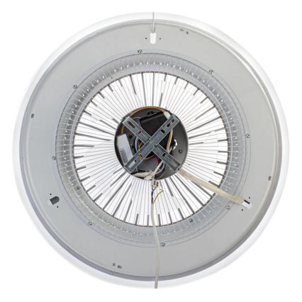 Brilagi - Plafoniera LED con ventilatore dimmerabile RONDA LED/65W/230V 3000K-6500K argento+ telecomando