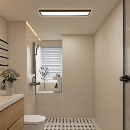 Brilagi- Plafoniera LED da bagno FRAME LED/40W/230V 120x30 cm IP44 nero