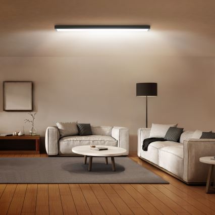 Brilagi - Plafoniera LED da bagno FRAME LED/50W/230V 120x30 cm IP44 nero