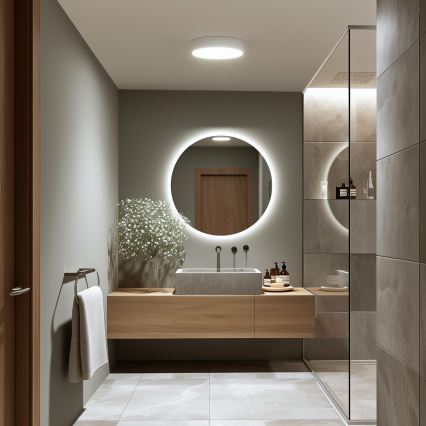Brilagi - Plafoniera LED da bagno POOL LED/24W/230V 3000/4000/5500K Ø 30 cm IP54 bianca