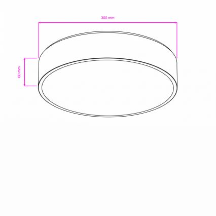Brilagi - Plafoniera LED da bagno POOL LED/24W/230V 3000/4000/5500K Ø 30 cm IP54 bianca