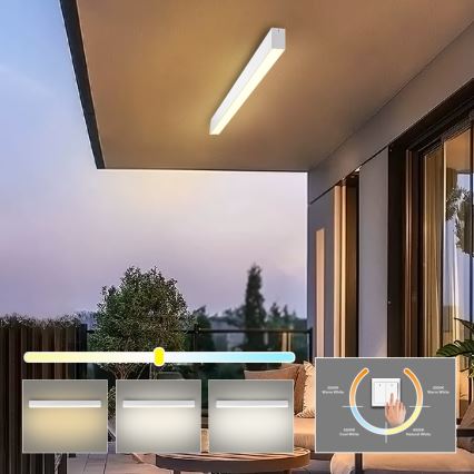 Brilagi - Plafoniera da bagno a LED SLEEKLINE LED/40W/230V 3000/4500/6000K bianca IP44