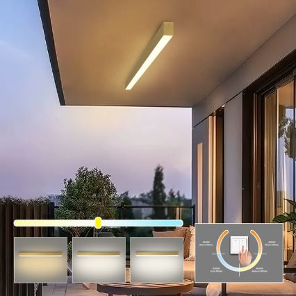 Brilagi - Plafoniera LED per bagno SLEEKLINE LED/40W/230V 3000/4500/6000K dorata IP44