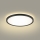 Brilagi - Plafoniera LED da bagno ULTRA SLIM LED/12W/230V diametro 22,5 cm nero IP54