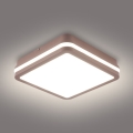 Brilagi - Plafoniera LED da esterno BENE LED/18W/230V 21,5x21,5 cm marrone IP54