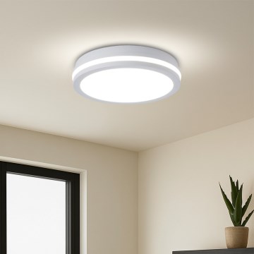 Brilagi - Plafoniera LED da esterno con sensore BENE LED/24W/230V Ø 26 cm bianca IP54