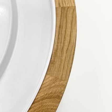 Brilagi - Plafoniera LED da soffitto BELLADONNA LED/20W/230V Ø 30 cm crema/rovere