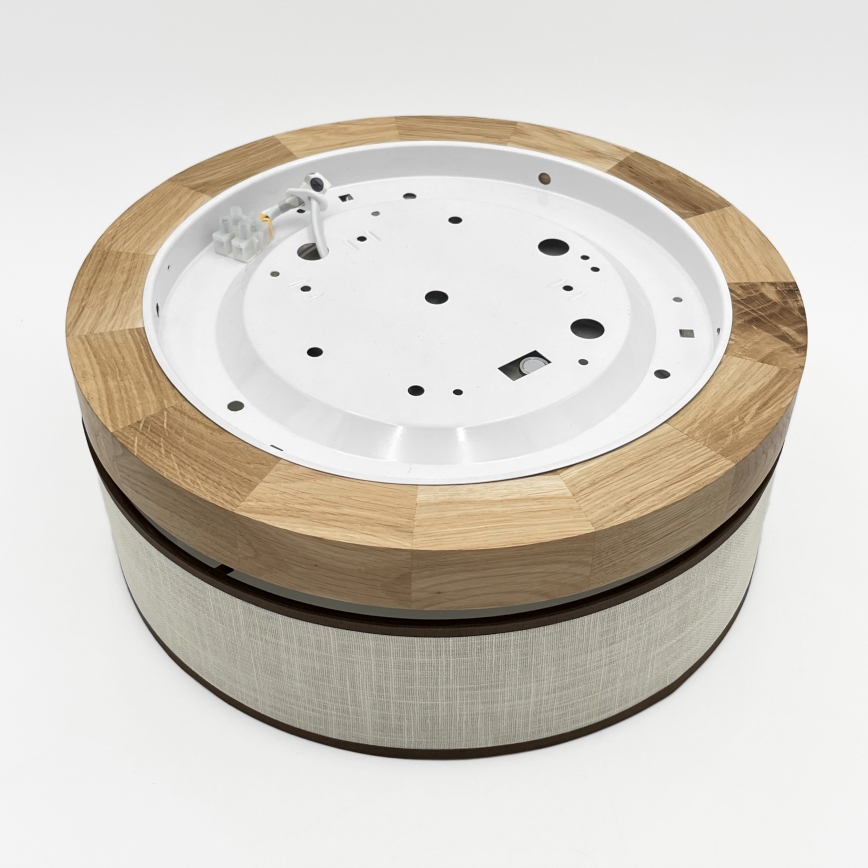 Brilagi - Plafoniera LED da soffitto BELLADONNA LED/20W/230V Ø 30 cm crema/rovere