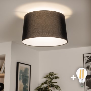 Brilagi - Plafoniera LED da soffitto CERIA 1xE27/40W/230V Ø 45 cm nero