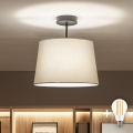 Brilagi - Plafoniera LED da soffitto CERIA 1xE27/60W/230V Ø 30 cm nero/grigio