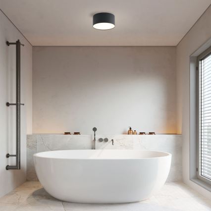 Brilagi - Plafoniera LED per bagno FORIS LED/14W/230V Ø 12 cm nero IP44