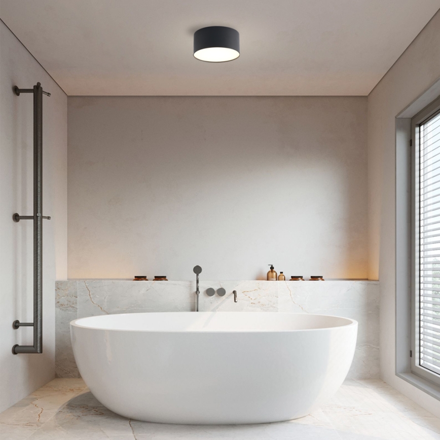 Brilagi - Plafoniera LED per bagno FORIS LED/14W/230V Ø 12 cm nero IP44