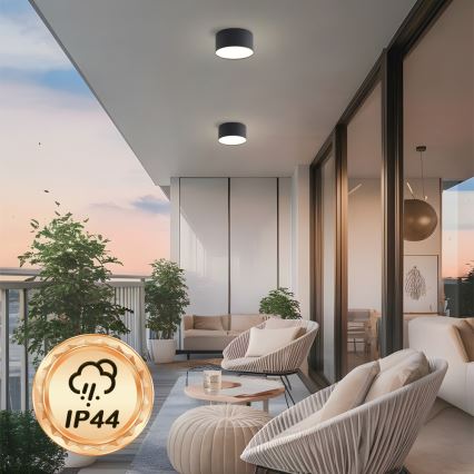 Brilagi - Plafoniera LED per bagno FORIS LED/14W/230V Ø 12 cm nero IP44