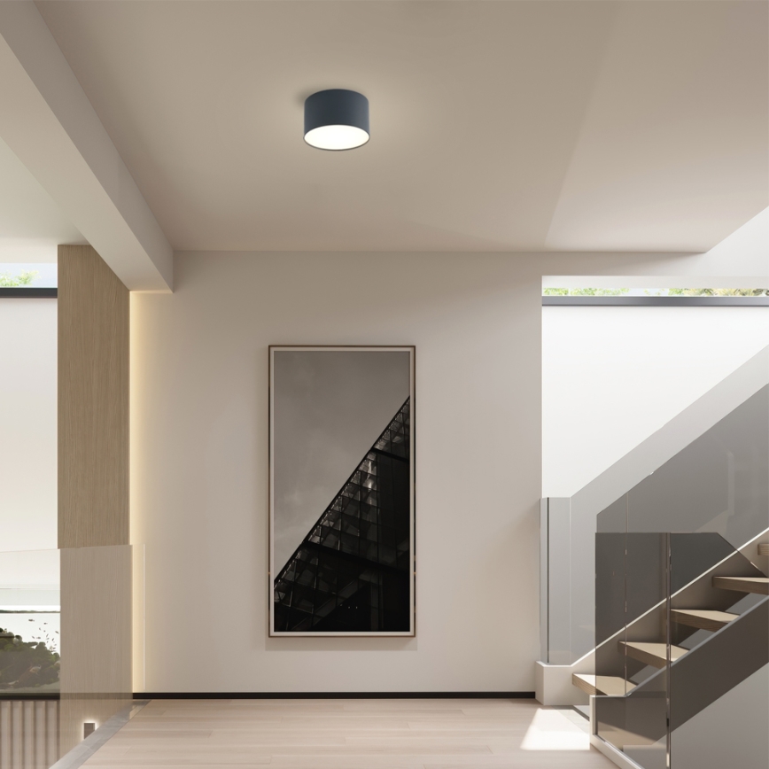 Brilagi - Plafoniera LED da soffitto per bagno FORIS LED/9W/230V Ø 9 cm antracite IP44 CRI 90