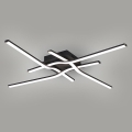 BRILAGI - Plafoniera LED da soffitto STRIPES, 38 W, 230 V, 68 x 68 cm, nero
