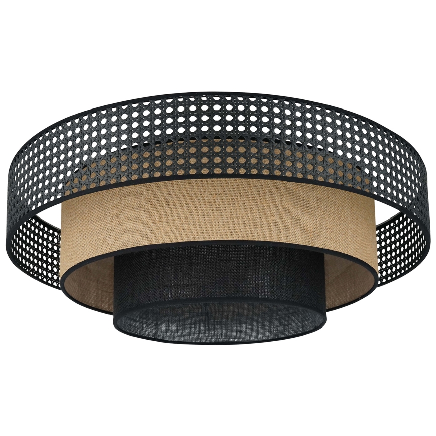 Brilagi - Plafoniera LED DAKOTA LUNETA LED/12W/230V diametro 60 cm 3000K/4000K/6400K nero/beige