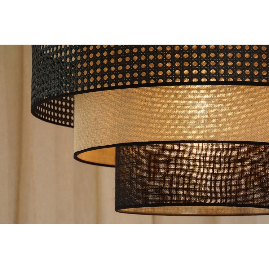 Brilagi - Plafoniera LED DAKOTA LUNETA LED/12W/230V diametro 60 cm 3000K/4000K/6400K nero/beige
