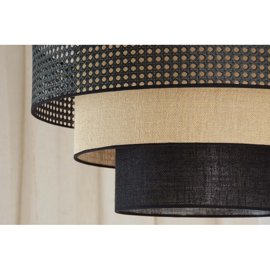 Brilagi - Plafoniera LED DAKOTA LUNETA LED/12W/230V diametro 60 cm 3000K/4000K/6400K nero/beige