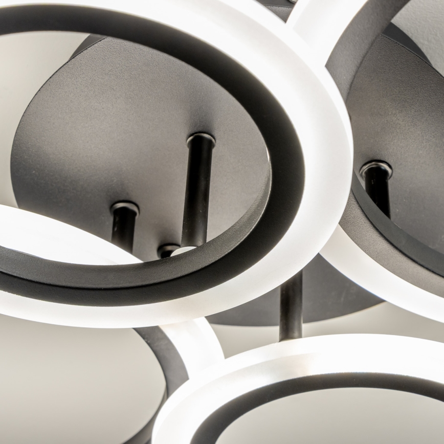 Brilagi - Lampadario a soffitto dimmerabile a LED ORBITS LED/50W/230V 3000-6500K nero + telecomando