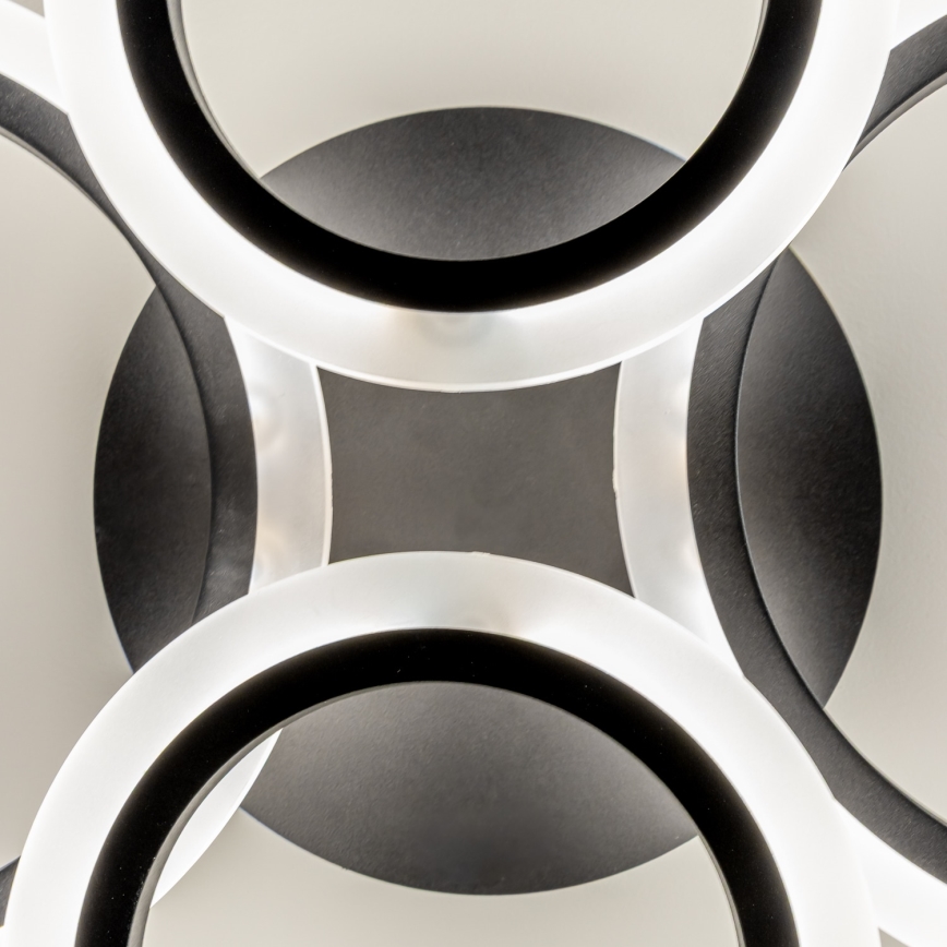 Brilagi - Lampadario a soffitto dimmerabile a LED ORBITS LED/50W/230V 3000-6500K nero + telecomando