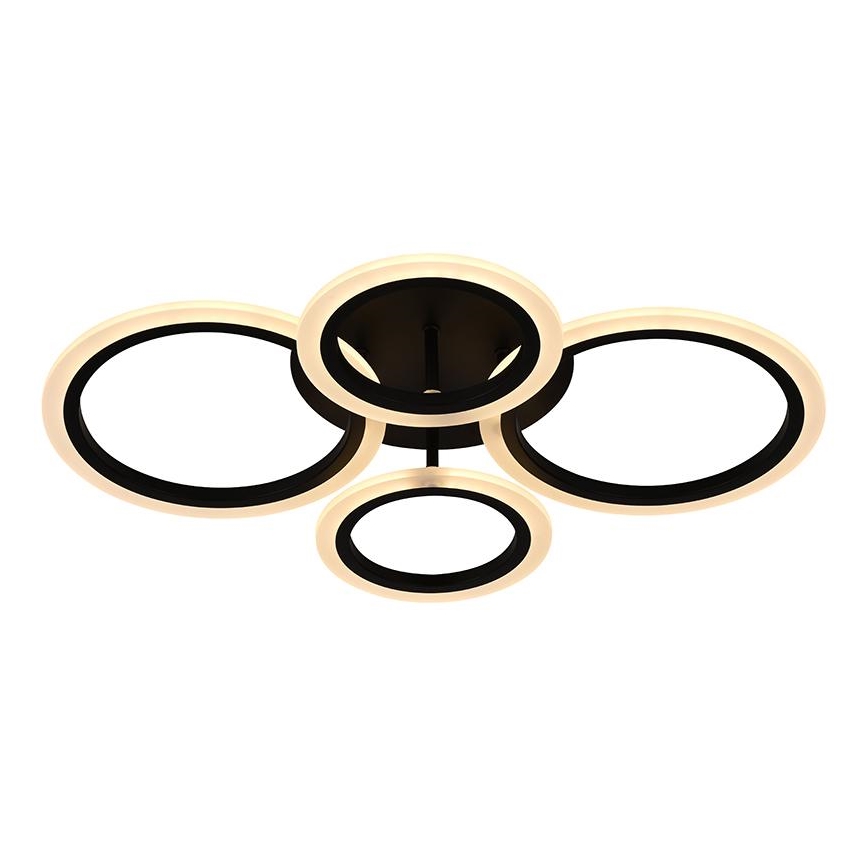 Brilagi - Lampadario a soffitto dimmerabile a LED ORBITS LED/50W/230V 3000-6500K nero + telecomando