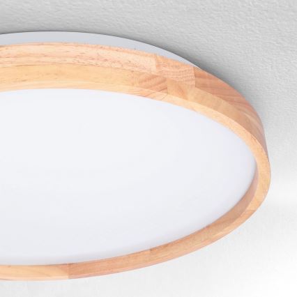 Brilagi - Lampada da soffitto dimmerabile a LED ALSON LED/48W/230V 3000-6500K rovere Ø 39,5 cm + telecomando