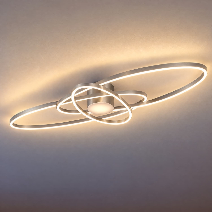 BRILAGI - Plafoniera dimmerabile a LED APOLLO LED/58W/230V 3000-6500K 43,2x101,2 cm cromo opaco + telecomando