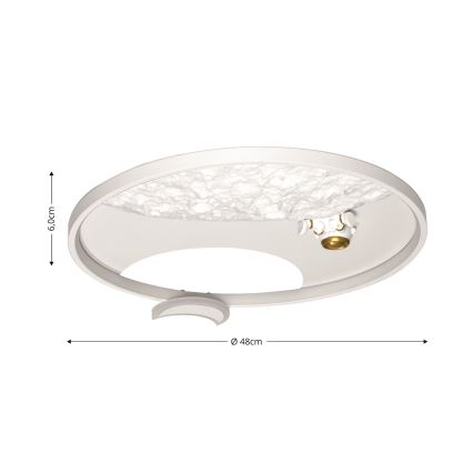 Brilagi - Plafoniera LED dimmerabile ASTRO LED/20W/230V 3000/4000/6000K + telecomando
