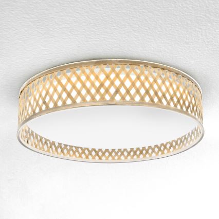 Brilagi - Lampada da soffitto dimmerabile a LED CAMILA LED/48W/230V 3000-6500K bambù Ø 40 cm + telecomando