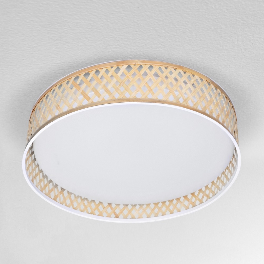 Brilagi - Lampada da soffitto dimmerabile a LED CAMILA LED/48W/230V 3000-6500K bambù Ø 40 cm + telecomando