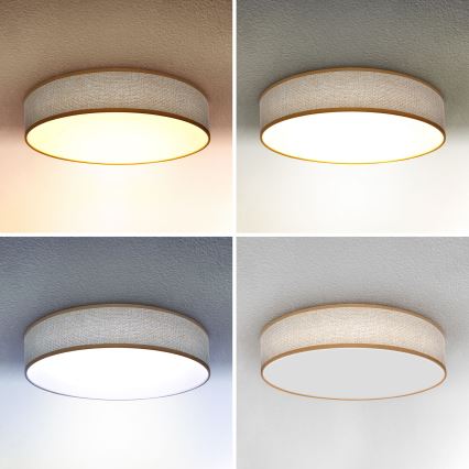 Brilagi - Plafoniera LED dimmerabile CARMEN LED/48W/230V 3000-6500K diametro 40 cm + telecomando