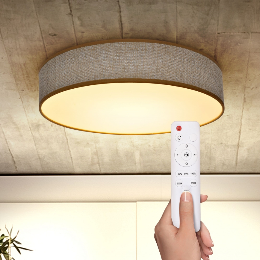 Brilagi - Plafoniera LED dimmerabile CARMEN LED/48W/230V 3000-6500K diametro 40 cm + telecomando