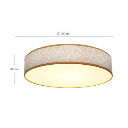 Brilagi - Plafoniera LED dimmerabile CARMEN LED/48W/230V 3000-6500K diametro 40 cm + telecomando