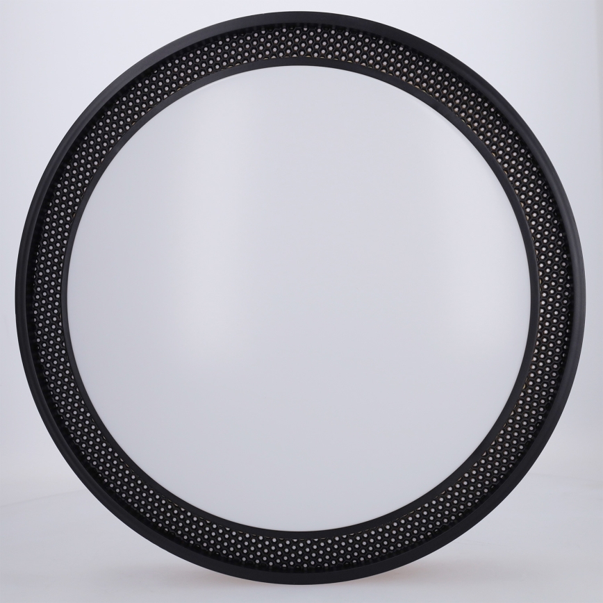 Brilagi - Plafoniera LED dimmerabile COCI LED/48W/230V 3000-6500K Ø 39 cm finitura effetto legno/nera + telecomando incluso