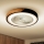Brilagi - Plafoniera LED dimmerabile con ventilatore LED/30W/230V 3000-6500K Ø 50 cm nero/rovere + telecomando