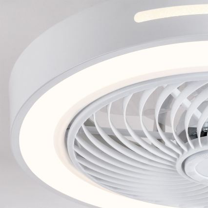 Brilagi - Plafoniera LED dimmerabile con ventilatore LED/38W/230V 3000-6500K 3000-6500K Ø 46 cm bianco + telecomando