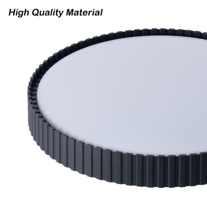 Brilagi - Plafoniera LED dimmerabile CORVO LED/54W/230V 3000-6000K nera Ø 40 cm + telecomando