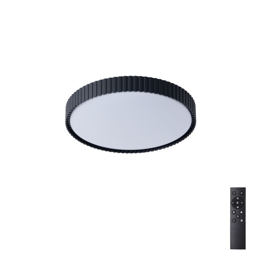 Brilagi - Plafoniera LED dimmerabile CORVO LED/54W/230V 3000-6000K nera Ø 40 cm + telecomando