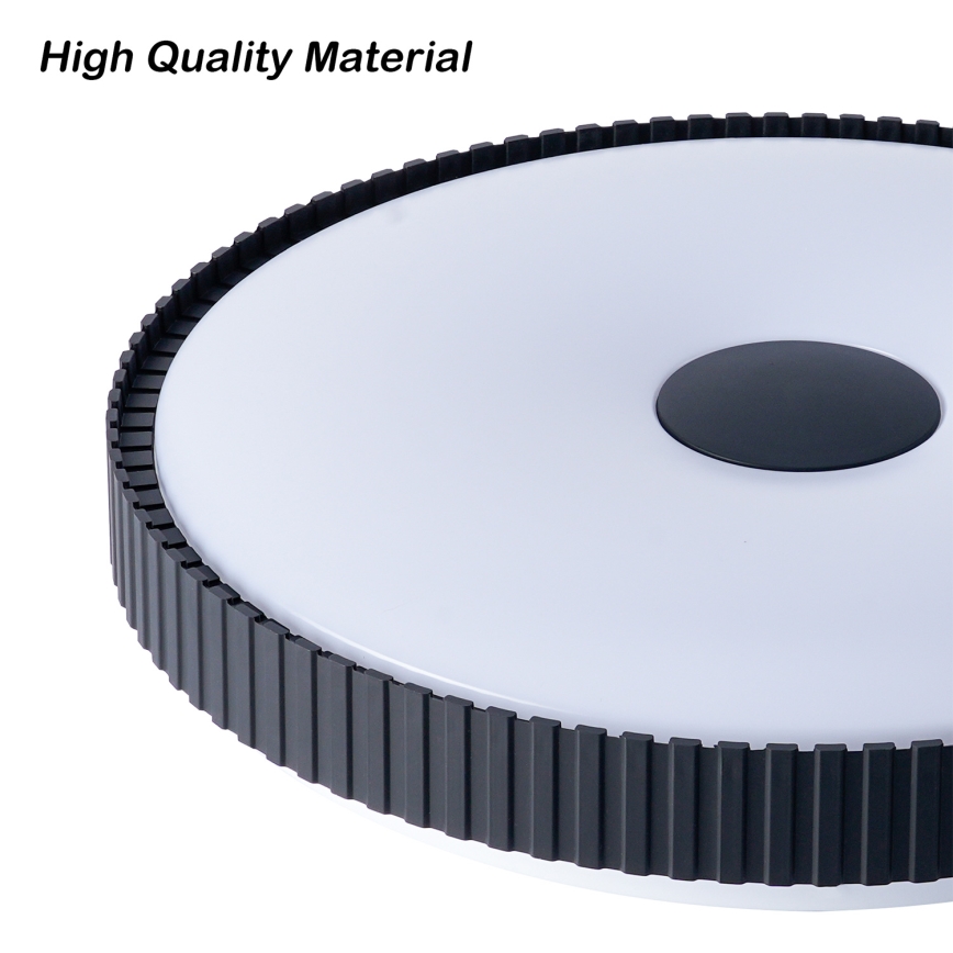 Brilagi - Plafoniera LED dimmerabile CORVO LED/72W/230V 3000-6000K nera, diam. 50 cm + telecomando