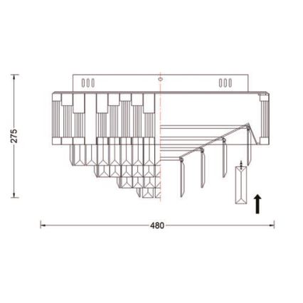 Brilagi - Plafoniera dimmerabile CROWN LED/41W/230V 3000-6000K Ø 48 cm nero + telecomando