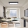 Brilagi - Plafoniera LED dimmerabile da bagno FRAME SMART LED/30W/230V 30x60 cm 3000-6000K  IP44 nero  + telecomando